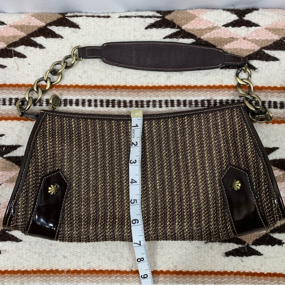 Vintage Eric Javits New York Woven Jute Shoulder Bag with Leather Trim - Picture 8 of 9